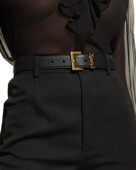 double buckle belt ysl|ysl belt women's outfit.